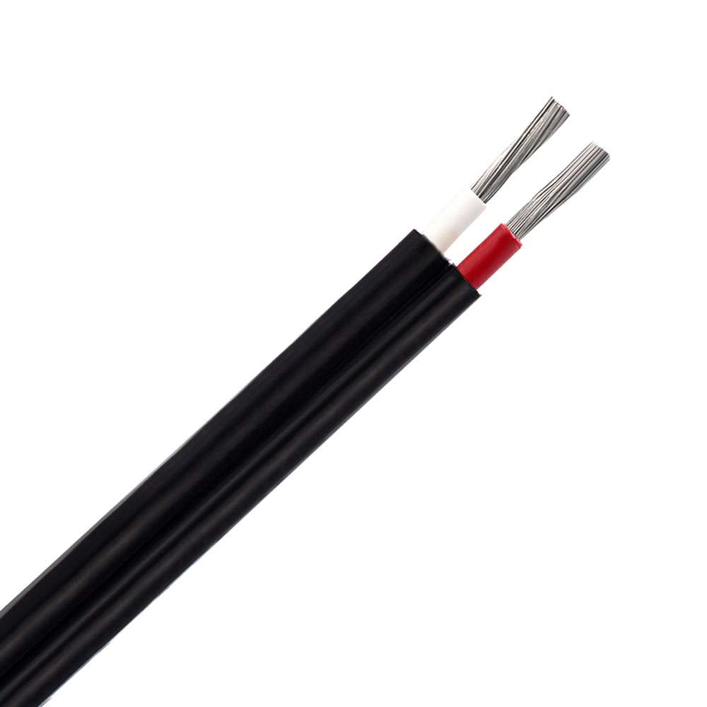 XLPE/LSZH Insulation Twin Core Solar DC Cable PV1-F Tinned Copper Wire