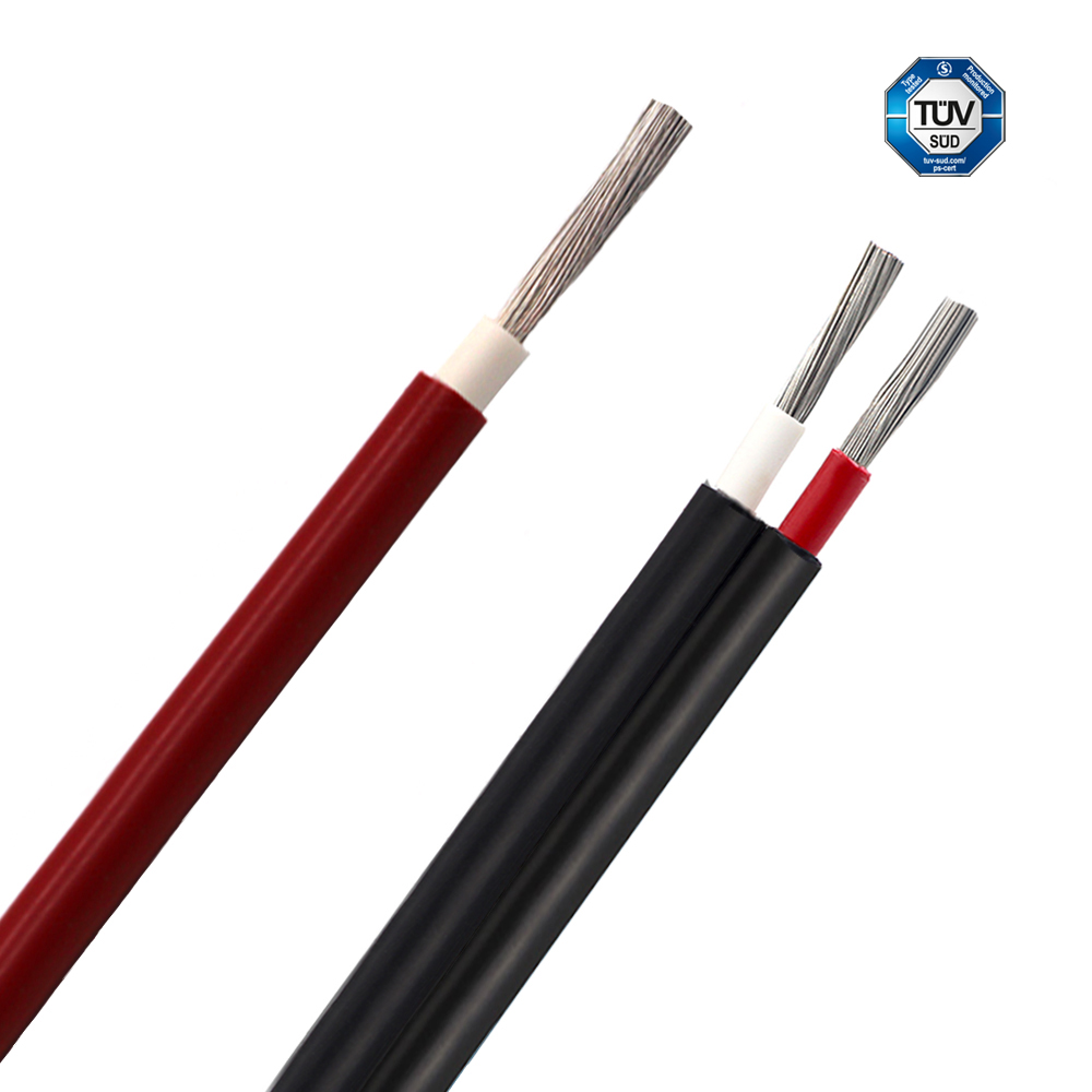 High Quality Professional 25 Years Working Life PV Wire 10AWG Solar Cable 6mm