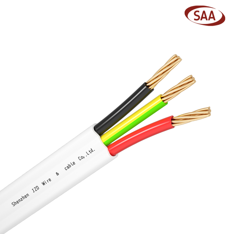 Cable 1.5mm 2c + Earth Flat TPS Cu White