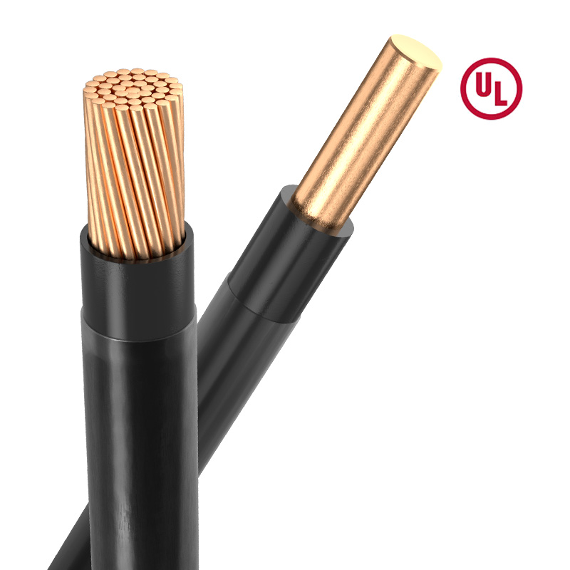 500-ft 2/0-awg stranded black copper thhn wire