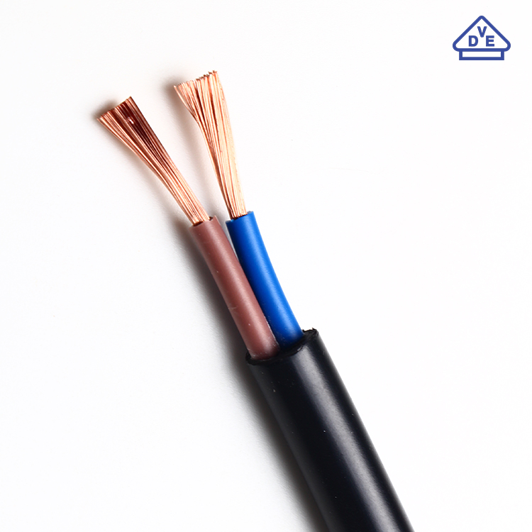  2 Core Copper Conductor PVC Insulated Electrical Wire H05VV-F