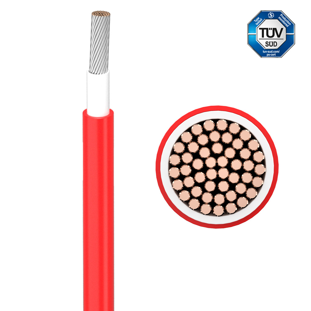 Xlpo Tinned Copper Dc Solar Pv Cable 4mm 6mm