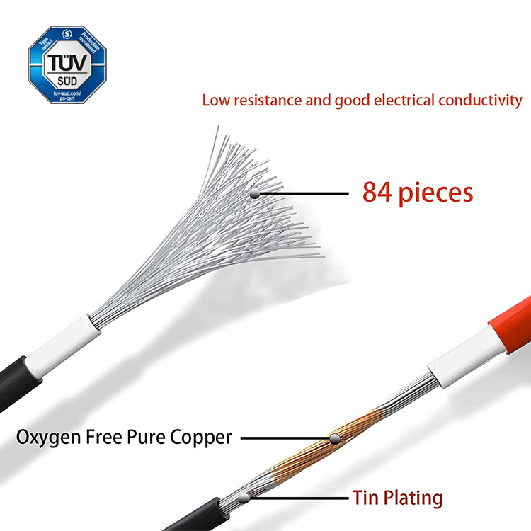 Power 10AWG Solar Extension Cable Wire